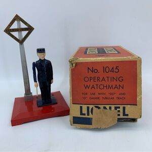 Vintage Lionel Electric Trains 1045 Operating Watchman 027 Original Box Railroad